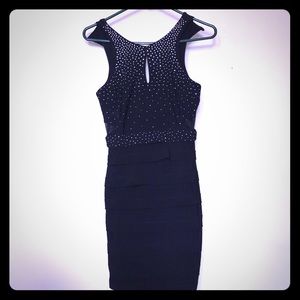 Black Form Fitting Dress!